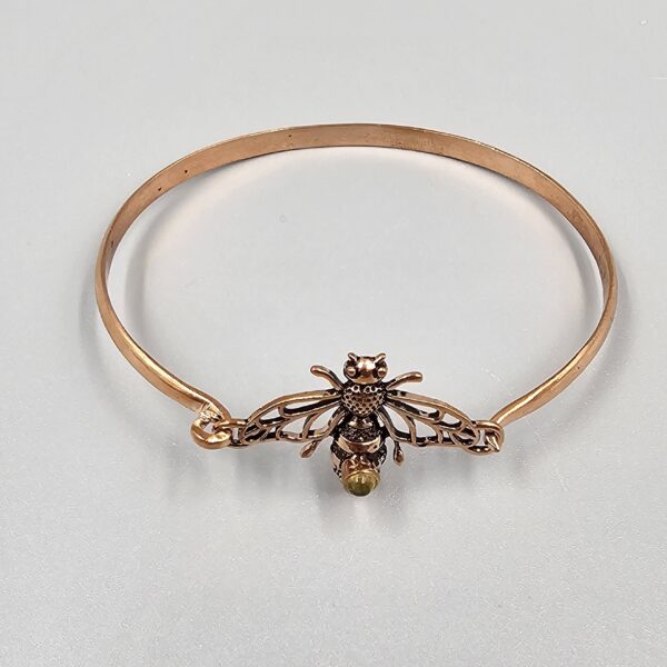 honey bee bangle with citrine