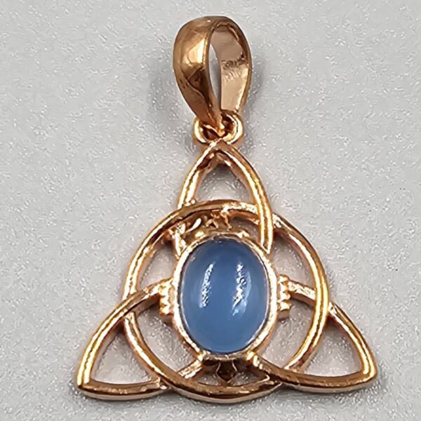 celtic trinity knot copper pendant with labradorite (copy)