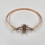 honey bee bangle with citrine