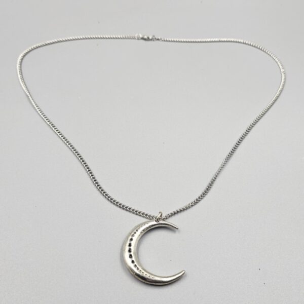 moon phased crescent moon 25" necklace
