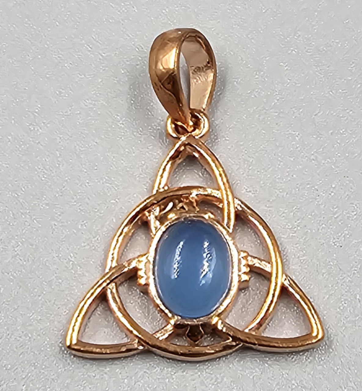 celtic trinity knot copper pendant with labradorite (copy)